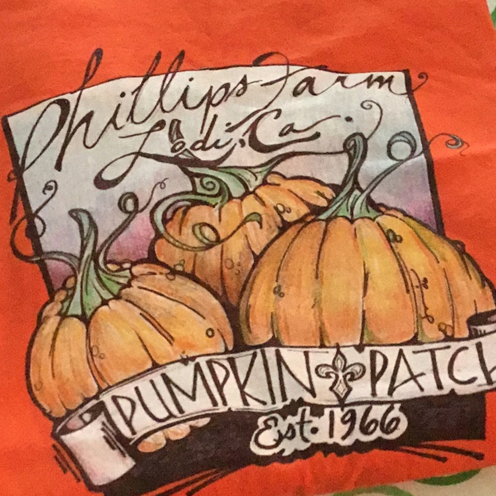 Lodi Phillips Farms pumpkin shirt